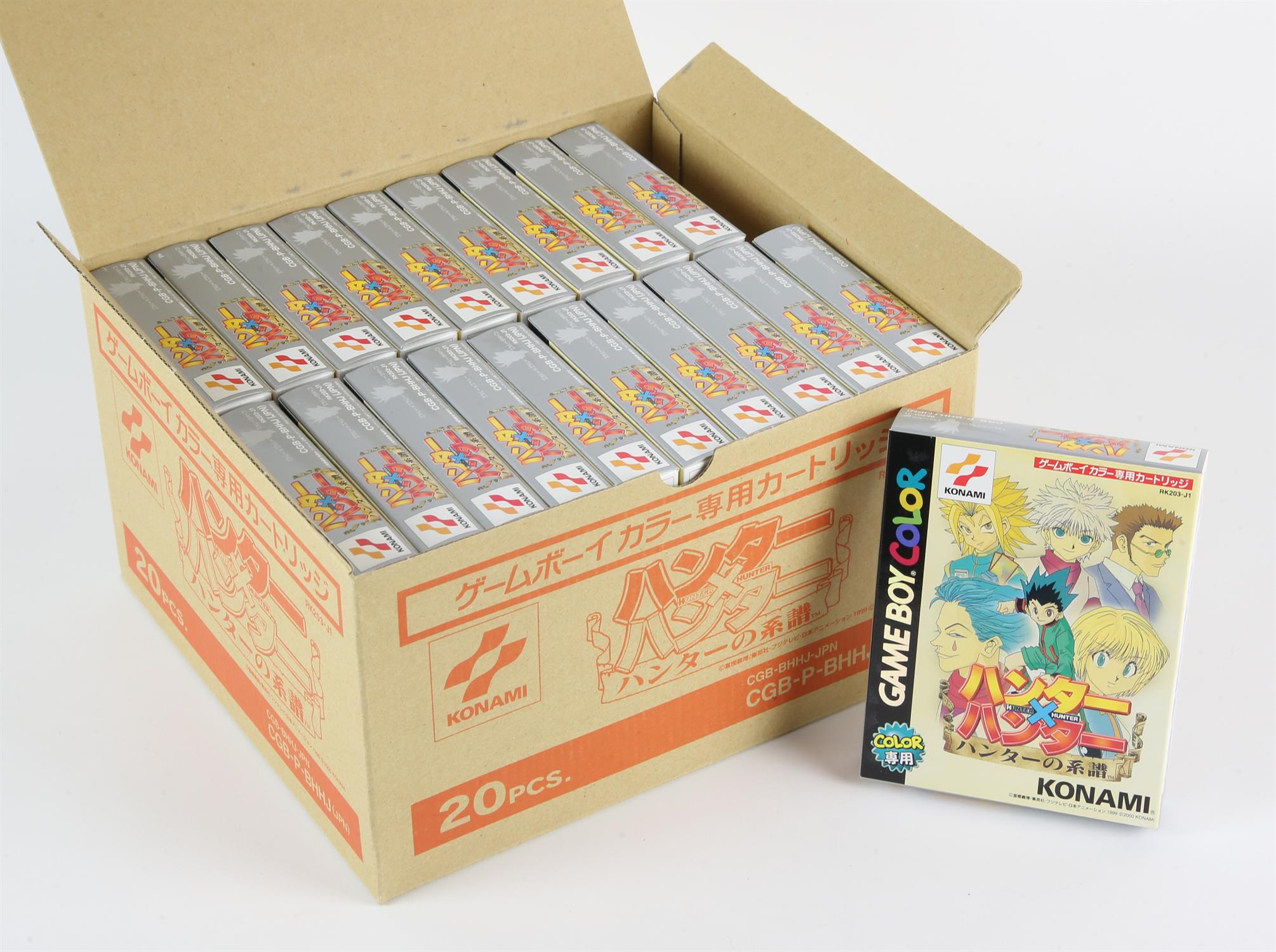 Factory Case Pack of brand new Hunter X Hunter: Hunter No Keifu Game Boy Colour NTSC-J games (x20).