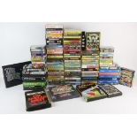 A collection of over 100 Sinclair ZX Spectrum games in a variety of cassette boxes and 'big box'