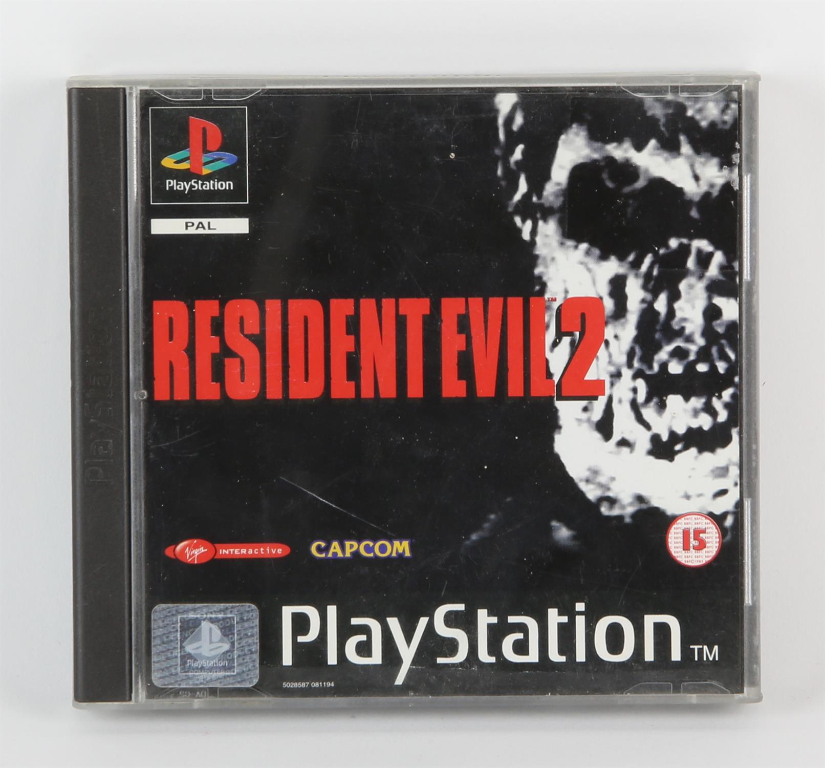 Resident Evil 2 PS1 boxed video game (PAL). PlayStation 1