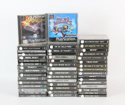 A large assortment of 42 PS1 games (PAL) Highlights include: Final Fantasy VII x2, Spider-Man,