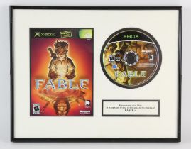 Fable commemorative video game developer's plaque Provenance: These items come from a prolific