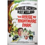 The House in Nightmare Park (1973) starring Frankie Howerd, UK One Sheet film poster, rolled,