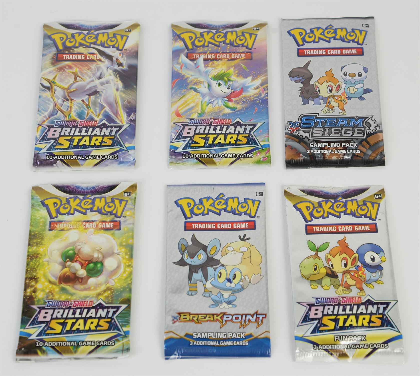 Pokemon TCG: Pokemon card bundle, 3x Brilliant Stars Booster Packs, 2x Pokemon card sample packs - Image 4 of 5