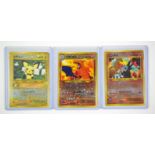 Pokemon TCG. Three Neo 2 Japanese Reverse Holo Promos. Charizard, Pichu and Entei.