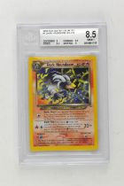 Pokemon TCG. Neo Destiny Unlimited Dark Houndoom Holo 7/105 graded Beckett 8.5.