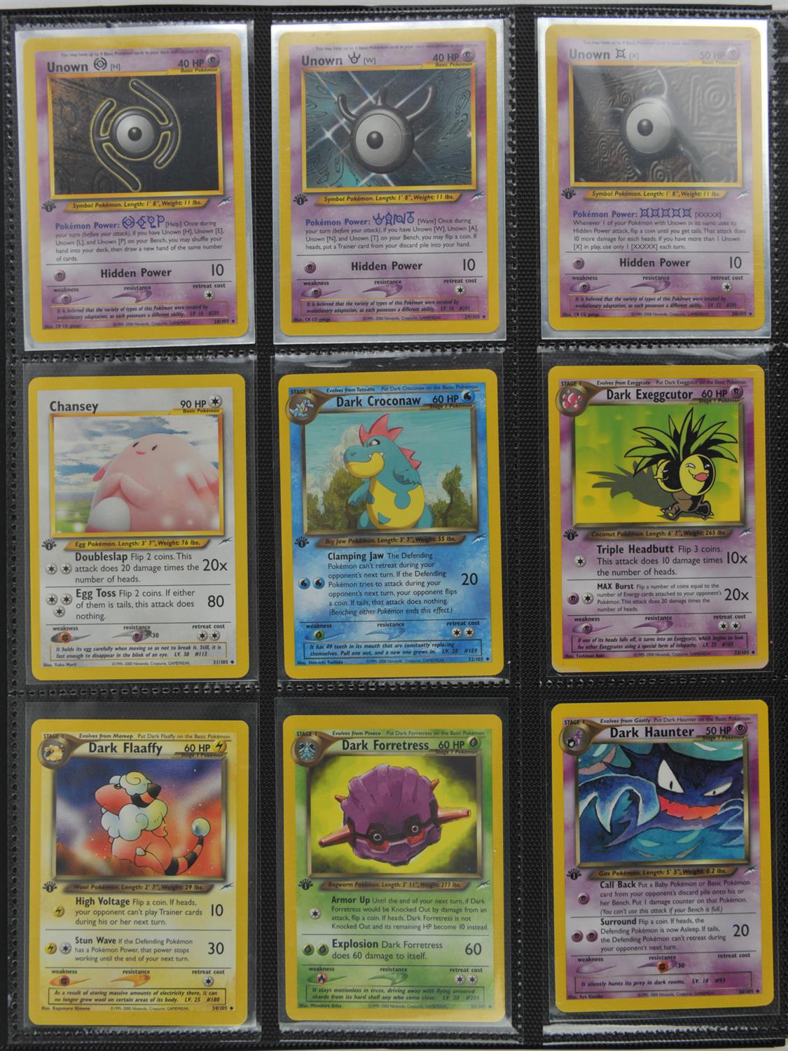Pokemon TCG. Neo Destiny Complete Non Holographic Set. Includes all 89 non holographic cards with - Image 10 of 11