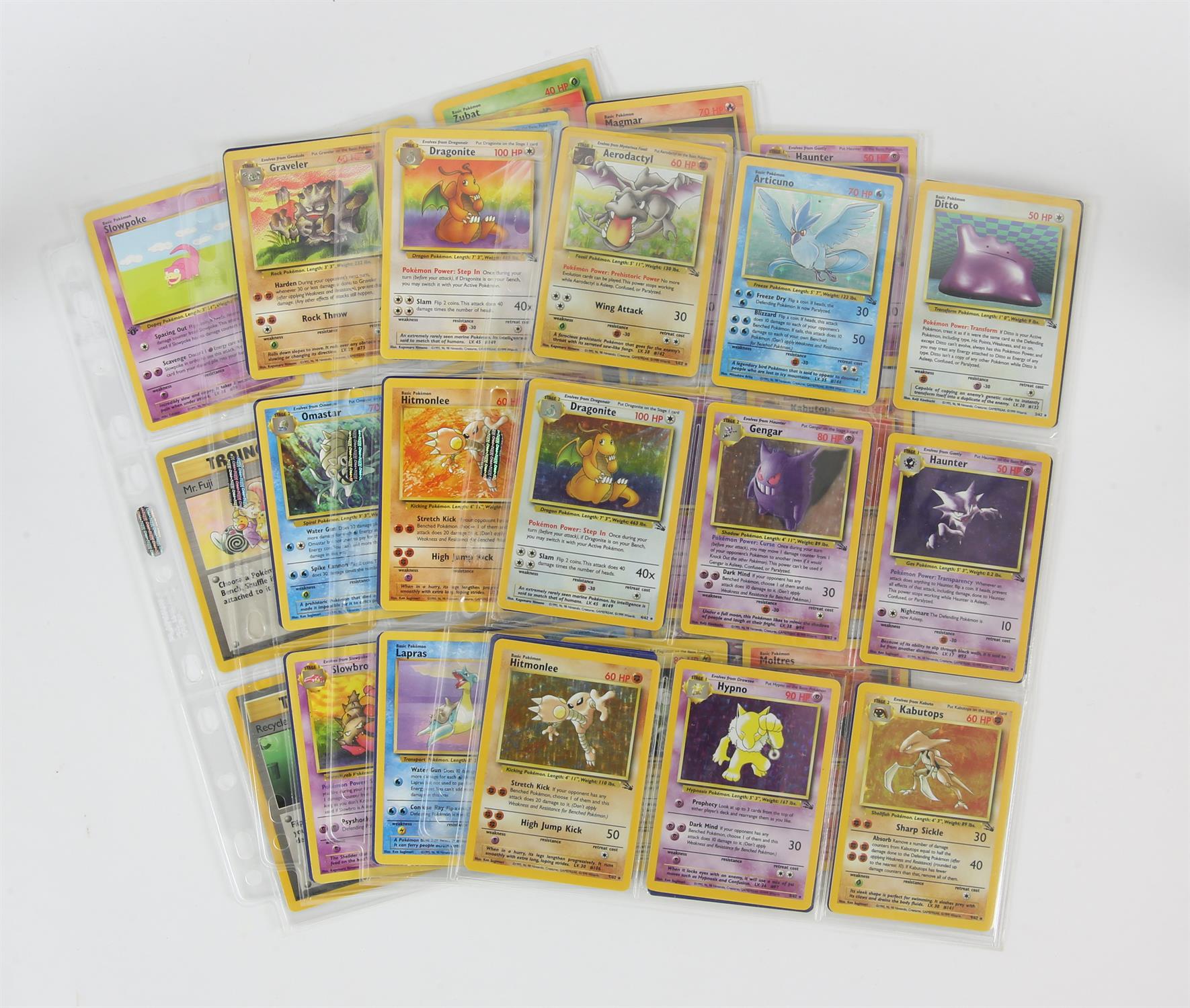 Pokemon TCG - Complete Fossil Set - Unlimited/ 1st Edition This lot contains a complete Fossil set