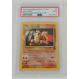 Pokemon TCG. Arcanine Number 6 Black Star Promo Pokemon League Non-Holo PSA 9.