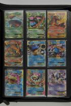 Pokemon TCG. A binder packed with approximately 250 EX and GX cards from a variety of sets.