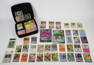 Pokemon TCG: Pokemon Card Bundle. Includes 2 Graded Cards, Two Jumbo Cards, Three Pokemon Match