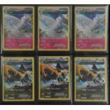 Pokemon TCG. Binder of approximately 150-200 cards from various modern sets including Holos,
