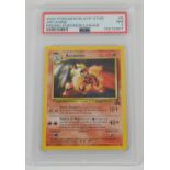 Pokemon TCG. Arcanine Number 6 Black Star Promo Pokemon League Non-Holo PSA 7.