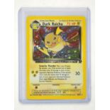 Pokemon TCG. Dark Raichu 83/82 from the Team Rocket Set. This is the first secret rare card ever