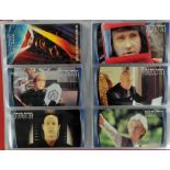 Star Trek: 1998 SkyBox Insurrection Trading Cards. Complete base set (1-72), All Schematics Cards