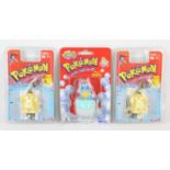 Pokemon Assorted keychain and bubble blowing toy lot. Two Light up Psyduck key chains by Tiger.