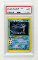 Pokemon TCG. Shining Gyarados secret rare 65/64 from Neo Revelation graded PSA 8.