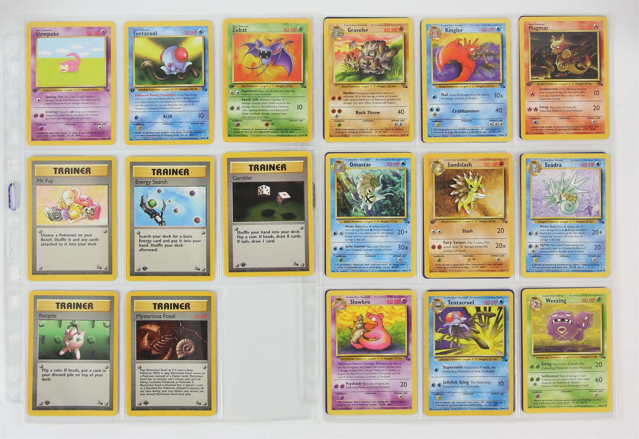 Pokemon TCG - Complete Fossil Set - Unlimited/ 1st Edition This lot contains a complete Fossil set - Image 4 of 5