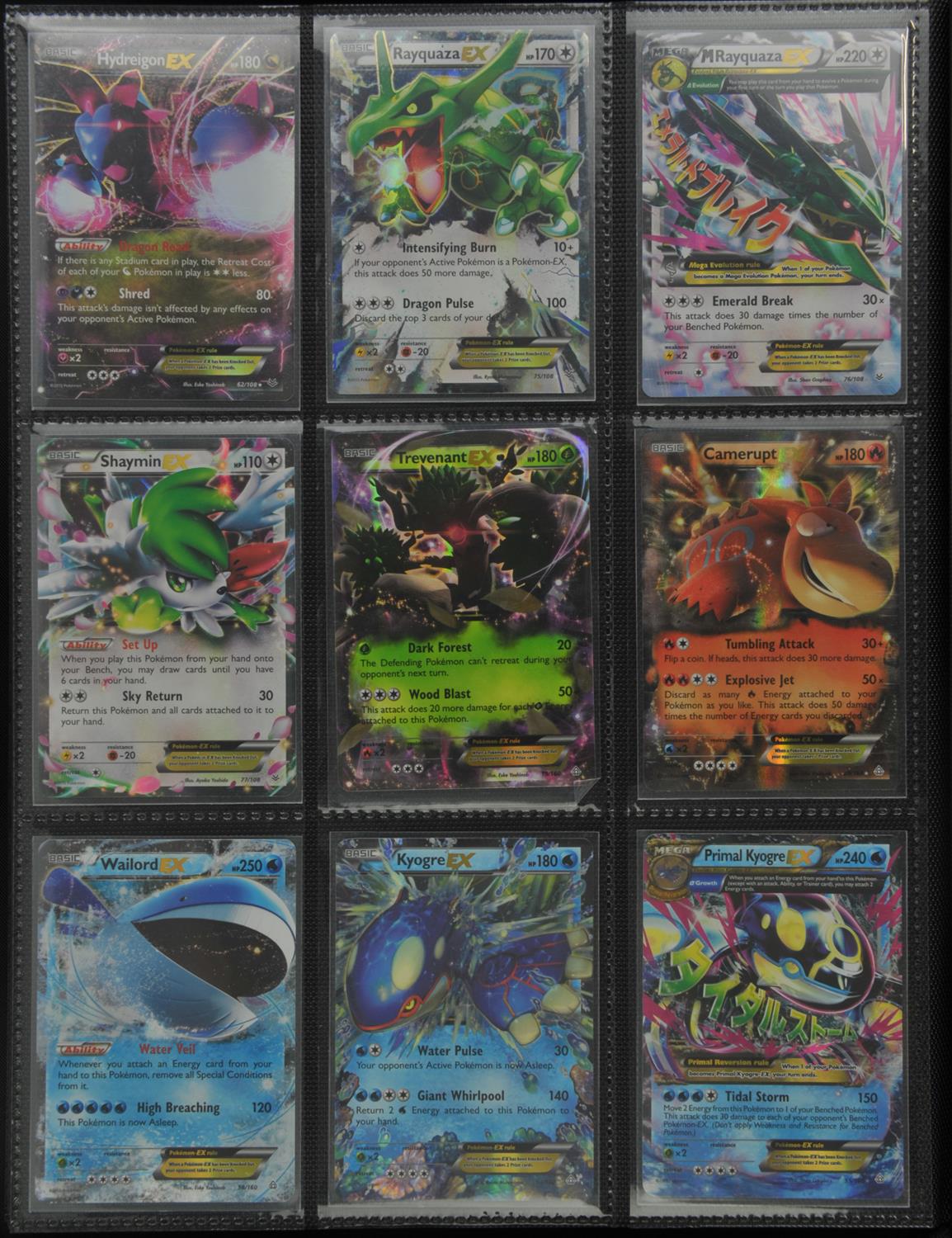 Pokemon TCG. A binder packed with approximately 250 EX and GX cards from a variety of sets. - Image 10 of 28