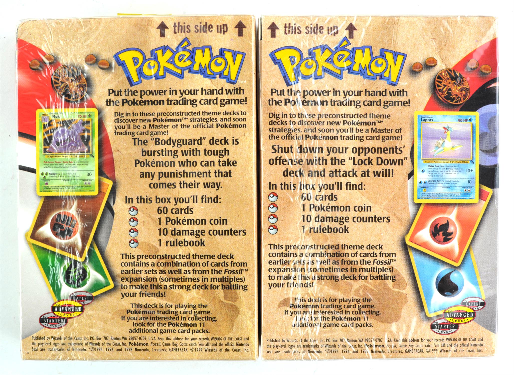 Pokemon TCG. Two Pokemon Fossil Theme Decks Sealed, includes one Lockdown and One Bodyguard theme - Image 2 of 6