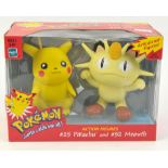 Pokémon Articulated Pikachu & Meowth Hasbro Action Figures from 1999