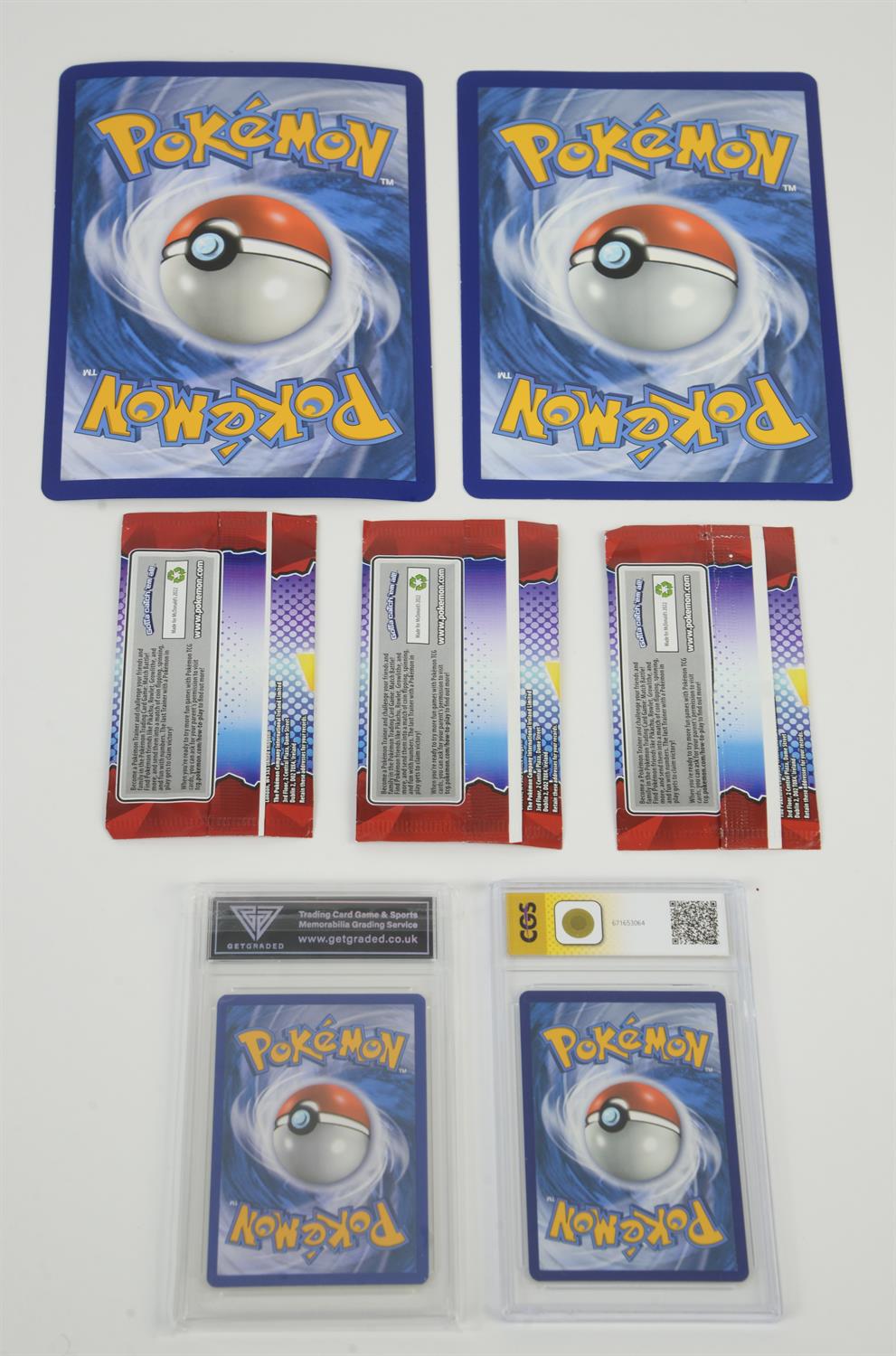 Pokemon TCG: Pokemon Card Bundle. Includes 2 Graded Cards, Two Jumbo Cards, Three Pokemon Match - Image 3 of 5