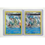 Pokemon TCG. Two Gyarados Alternate art cards from ancient origins number 21/98.