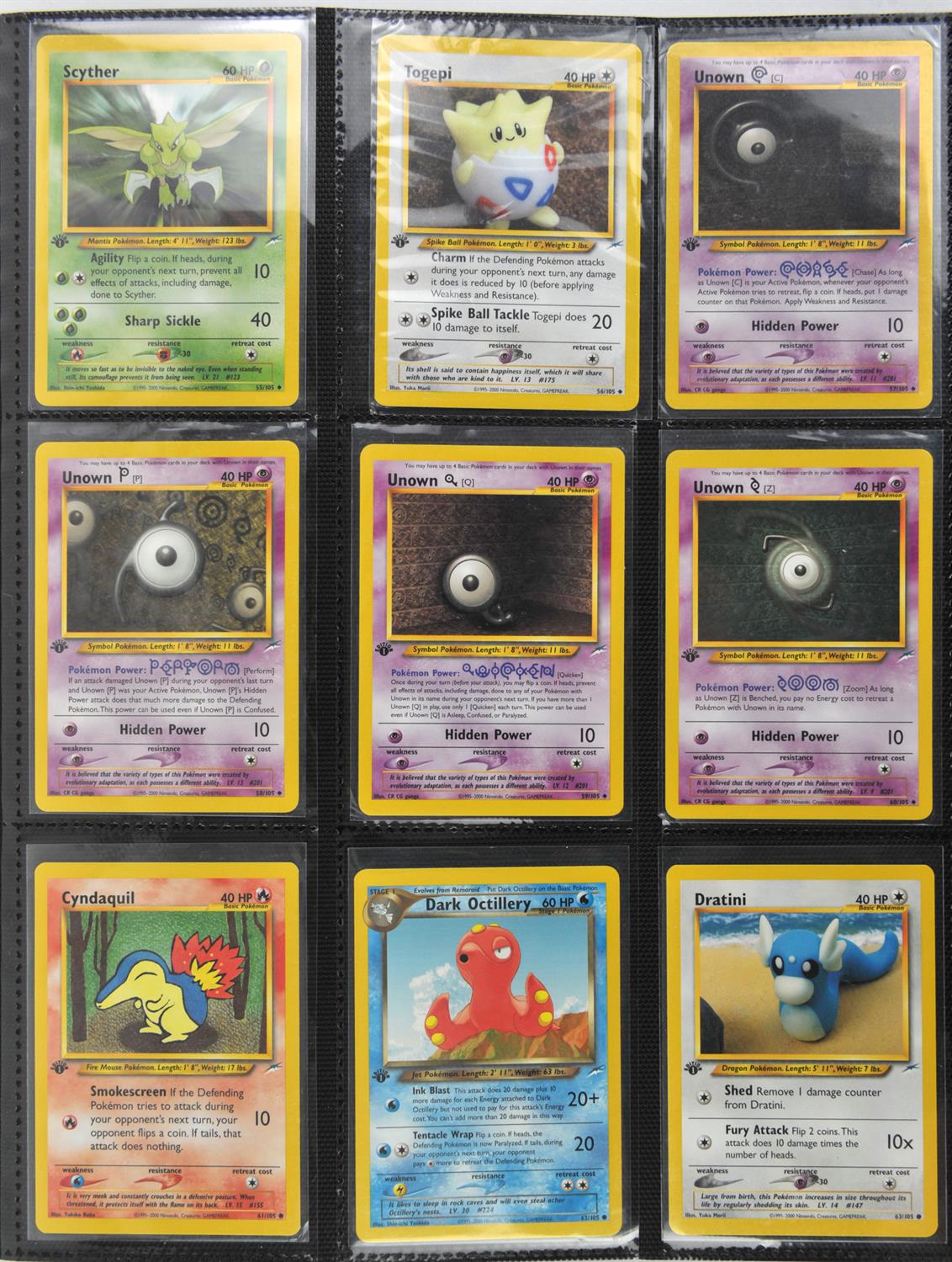 Pokemon TCG. Neo Destiny Complete Non Holographic Set. Includes all 89 non holographic cards with - Image 3 of 11