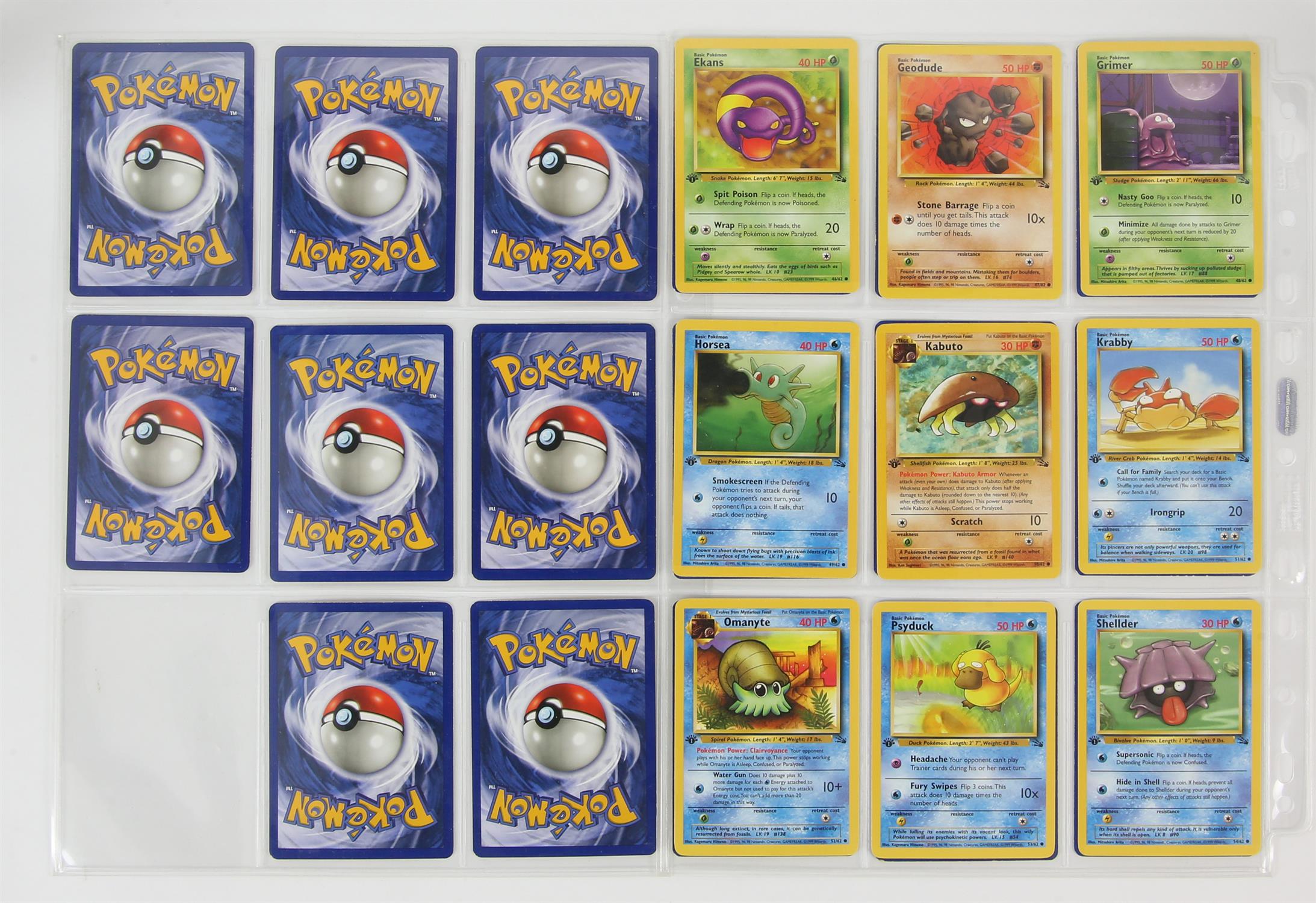 Pokemon TCG - Complete Fossil Set - Unlimited/ 1st Edition This lot contains a complete Fossil set - Image 5 of 5