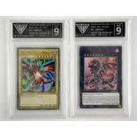 Yu-Gi-Oh! Two Cards from Legendary Duelists Season 1. The Red Eyes Flare Metal Dragon and Red-Eyes