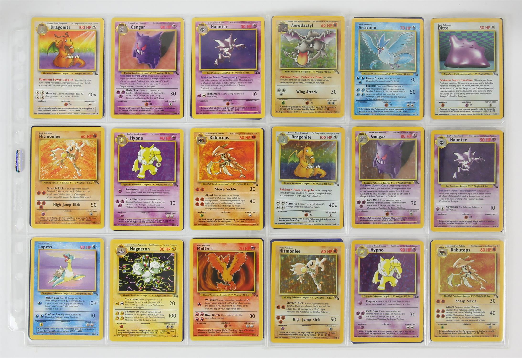 Pokemon TCG - Complete Fossil Set - Unlimited/ 1st Edition This lot contains a complete Fossil set - Image 2 of 5