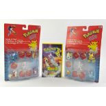 Pokémon Movie 5-Pack figures with battle discs (x2) and a VHS tape of Pokémon the Movie 3 +promo