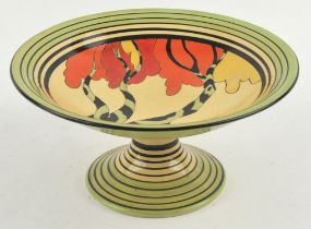 Clarice Cliff (British, 1899-1972) Honolulu, a tazza, 12cm high x 24.5cm diameter