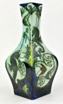 Sian Leeper (British, b. 1970) for Moorcroft Black Ryden, Yalobi Lagoon design vase, shape R30/12.