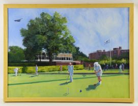Martin Chaffer (contemporary), The Way we Were/Roehampton Club, oil on canvas, signed,