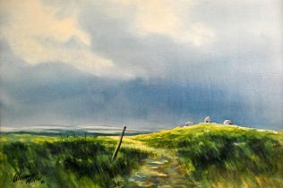 Alexander Millar (Scottish b.1960), Northumberland Moors, watercolour, signed and dated 1992 lower