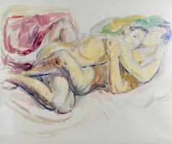 § Duncan Grant (British 1885-1978), Lovers entwined, watercolour and gouache over pencil,