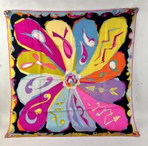 EMILIO PUCCI vintage silk scarf in bright colours