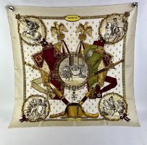 HERMES scarf Napoleon in gold colourway