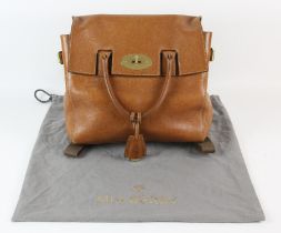 MULBERRY Oak Leather Cara Delevingne Convertable backpack/handbag. Dual rolled handles and