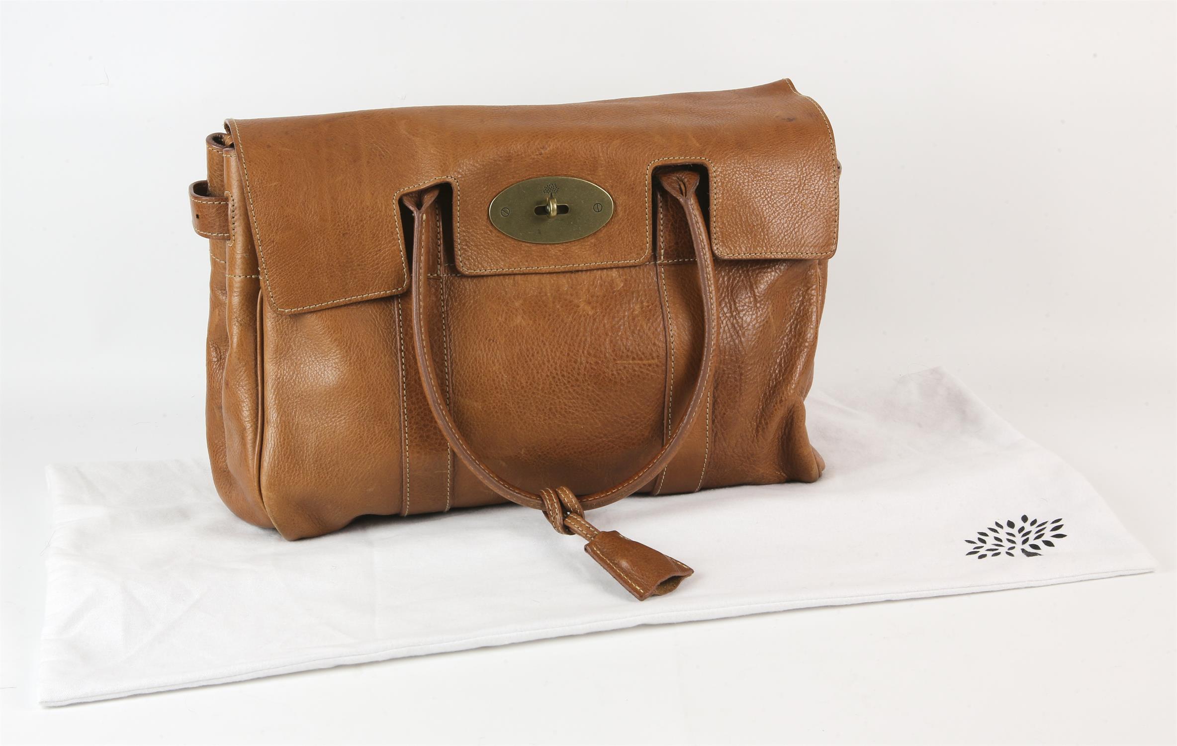 ADDENDUM DESCRIPTION : MULBERRY Bayswater handbag in oak brown leather with 2 keys, - Image 14 of 14