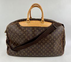 LOUIS VUITTON ALIZE 3 POCHES weekend / garment carry bag with long strap, three padlocks and four