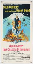 James Bond From Russia with Love and Diamonds Are Forever (1970's) Two Italian Locandina film