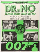 James Bond (1970's) Swiss film poster for Dr. No, folded, 24 x 32 inches.