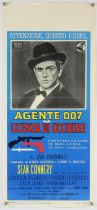 James Bond Dr. No (1962) Italian Locandina film poster, first Italian release, folded,