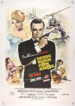 James Bond From Russia with Love (1970's) Spanish One Sheet poster, artwork by Macario "Mac" Gomez,