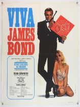 James Bond From Russia with Love (R-1970's) Viva Bond French Affiche film poster, folded, 23.5 x 31.