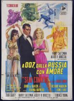 James Bond From Russia with Love (1963) Original first release Italian One Panel poster,