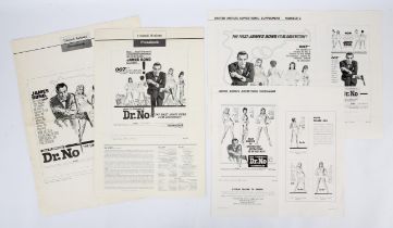 James Bond Dr. No (1962) Two US first release pressbooks, and two advertising supplements,