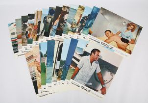 James Bond Thunderball (1965) 24 French Lobby Cards, with envelopes, United Artists, 8.25 x 10.