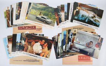 James Bond Goldfinger (1964) 50 French Lobby Cards, with envelopes, United Artists, 8.25 x 10.